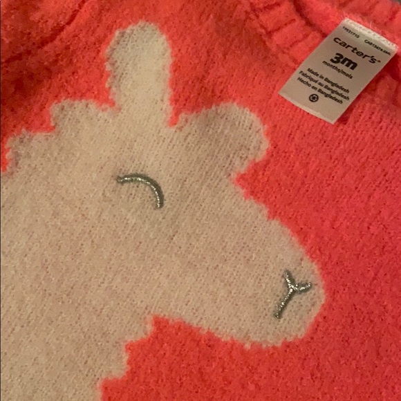 Neon pink sweater (3 mos.) - Picture 4 of 5